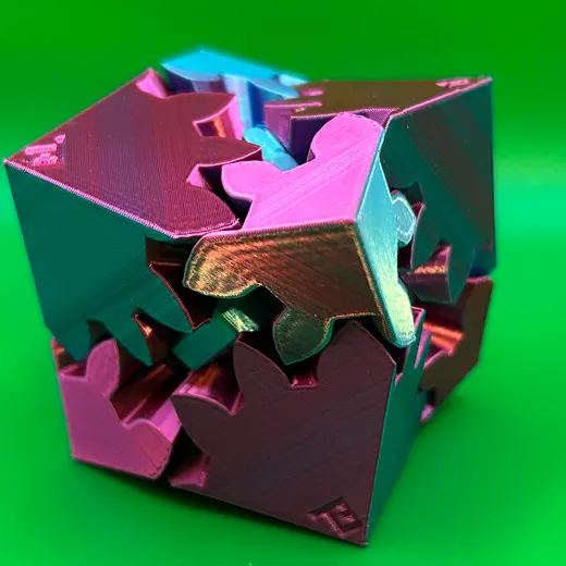 Gear Cube Fidget (No Screws) - photo 2
