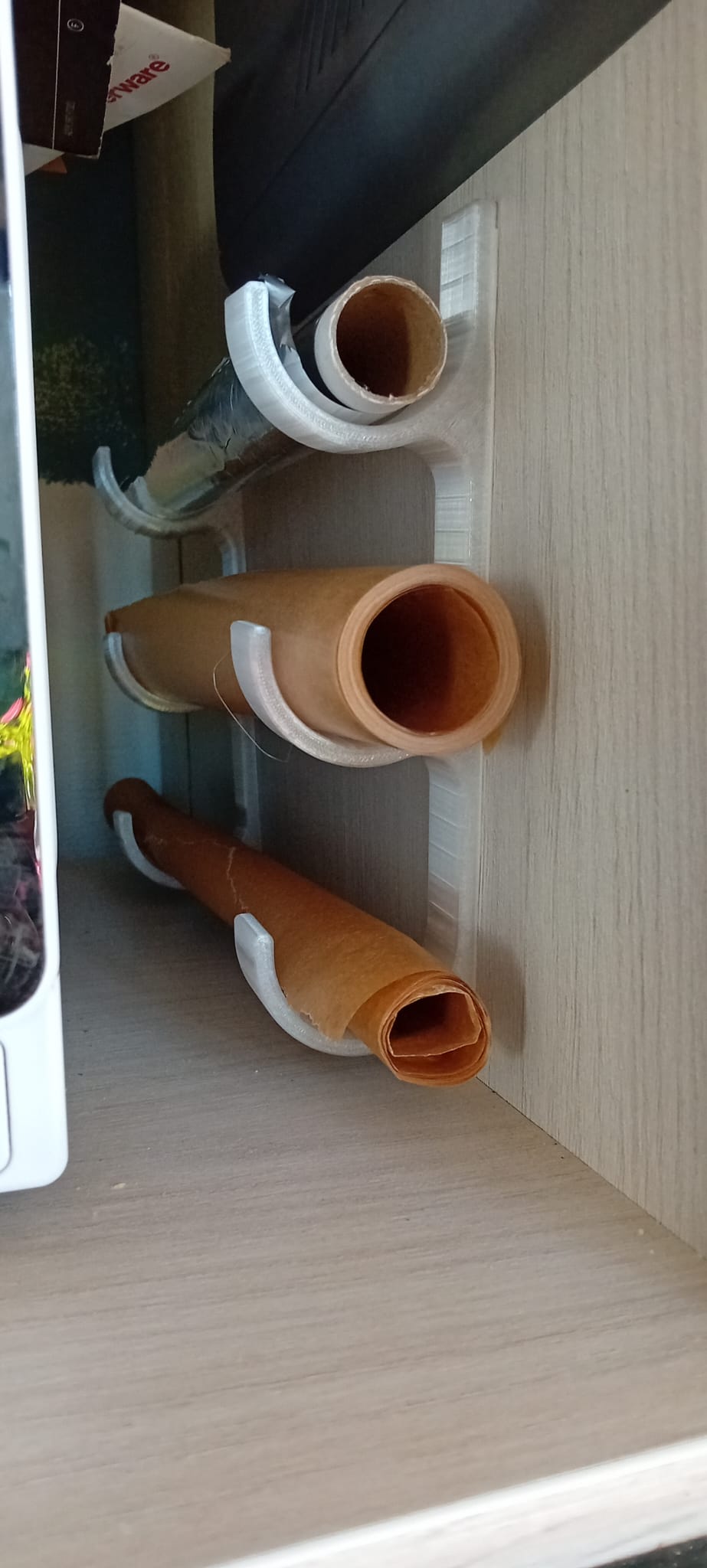 kitchen foil 3 rolls holder - support pour 3 rouleaux de cuisine