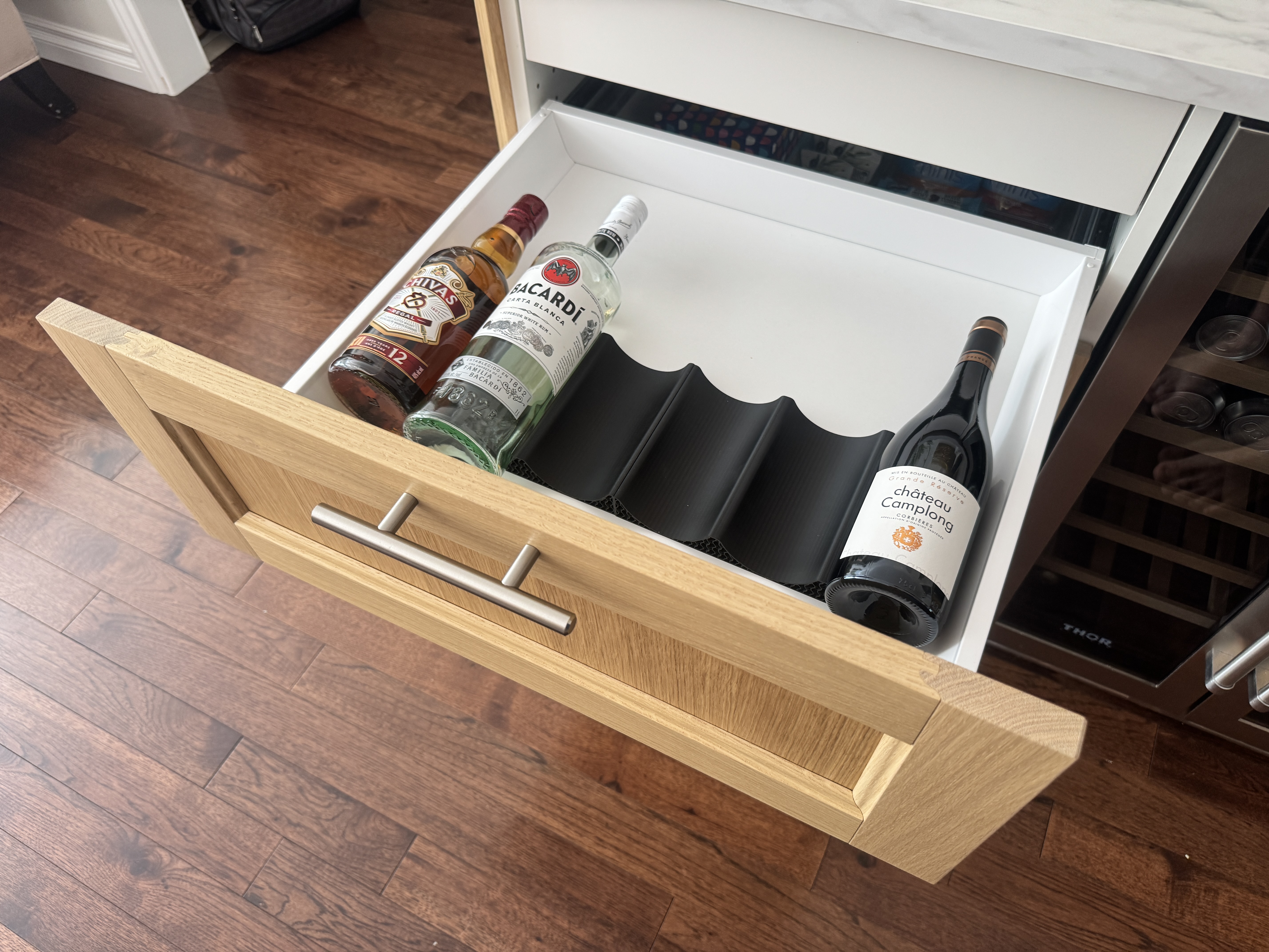 Wine holder for Ikea kitchen drawer