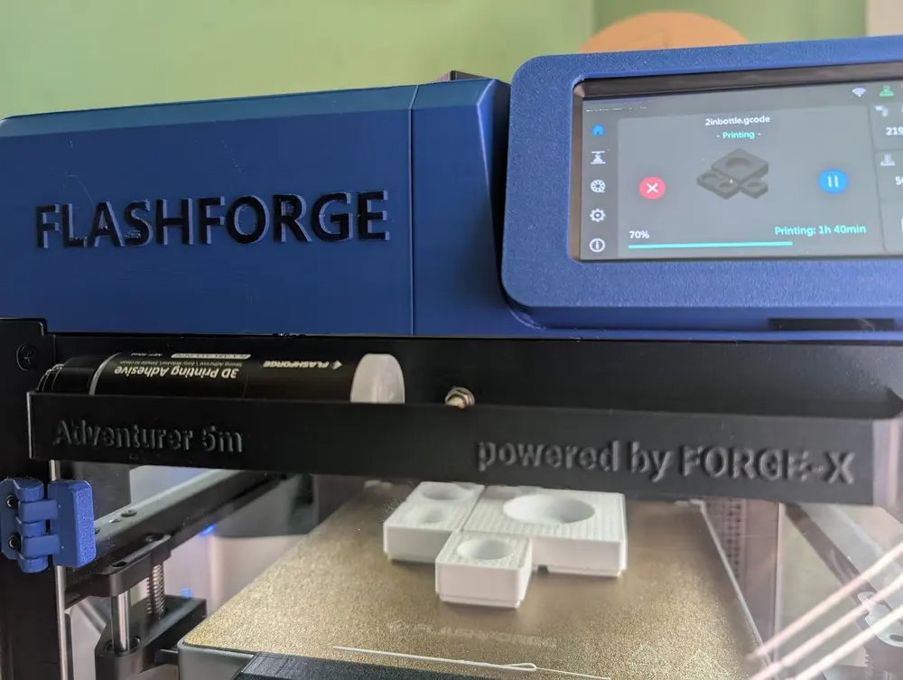 Forge-X branded shelf for AD5M Flashforge Adventurer 5M Printer
