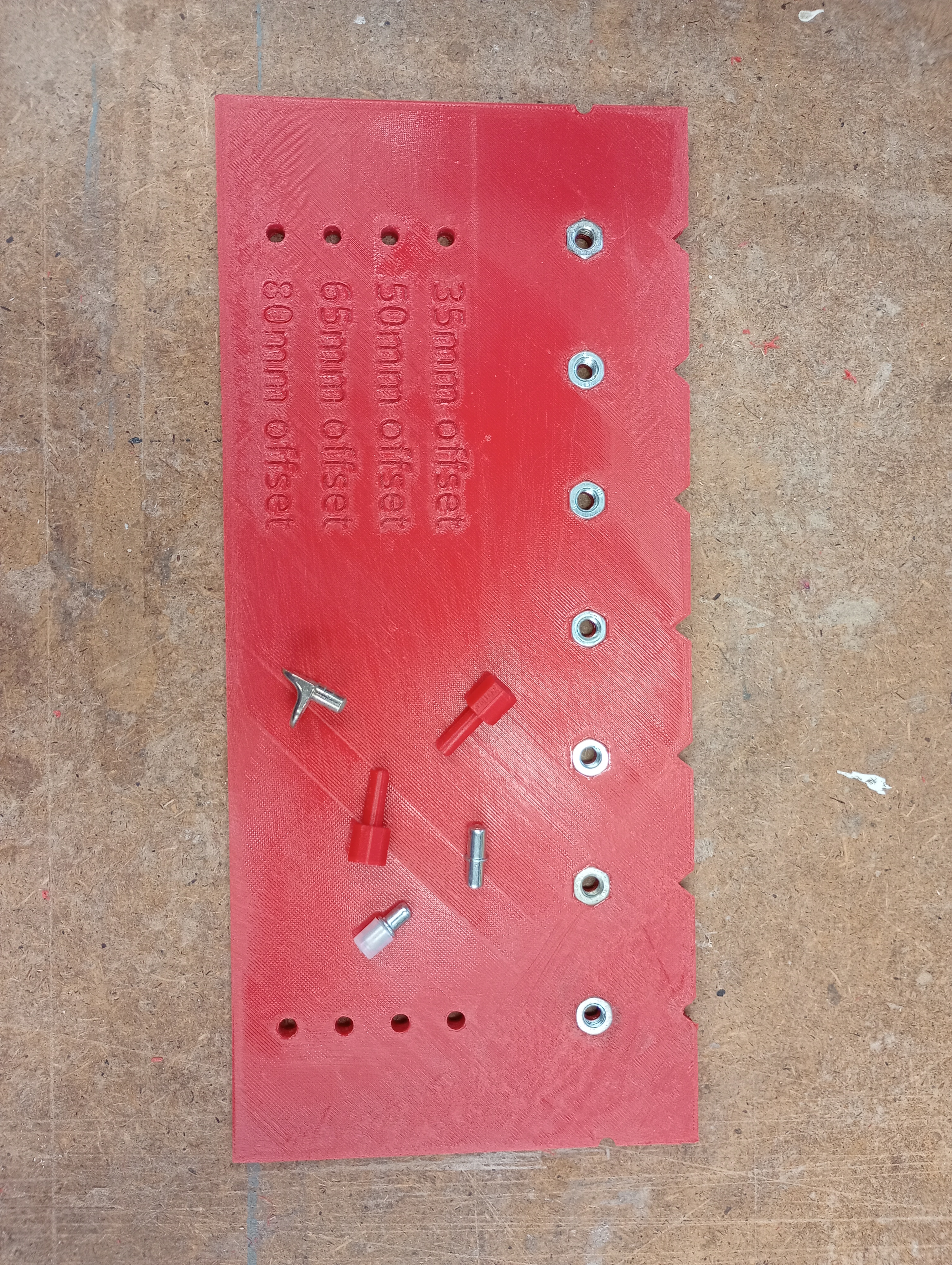 Shelf Pin Drilling Jig