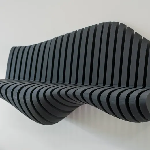 Wavy decorate ribs shelf - photo 3