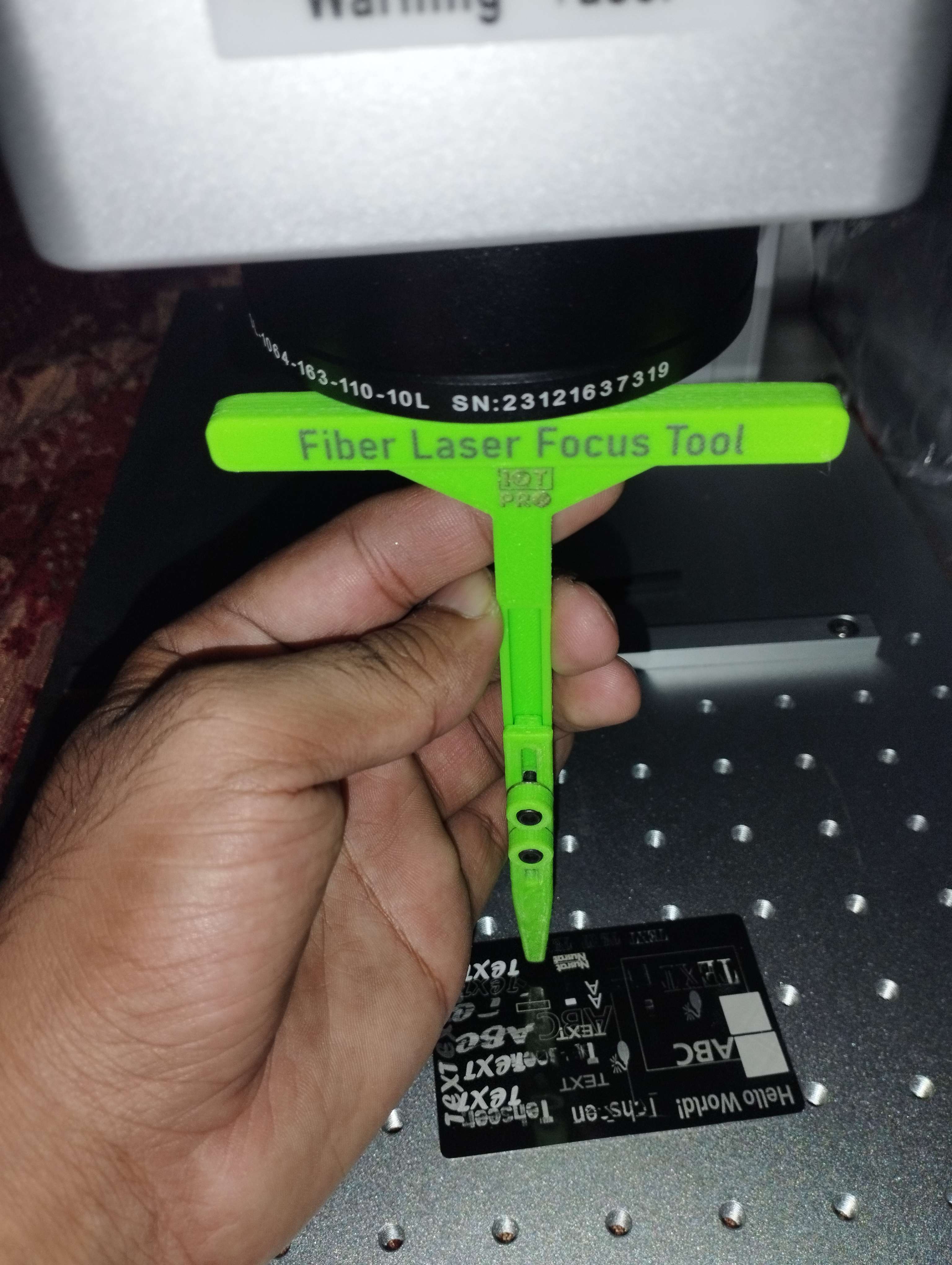 Fiber Laser Lense Focus Tool