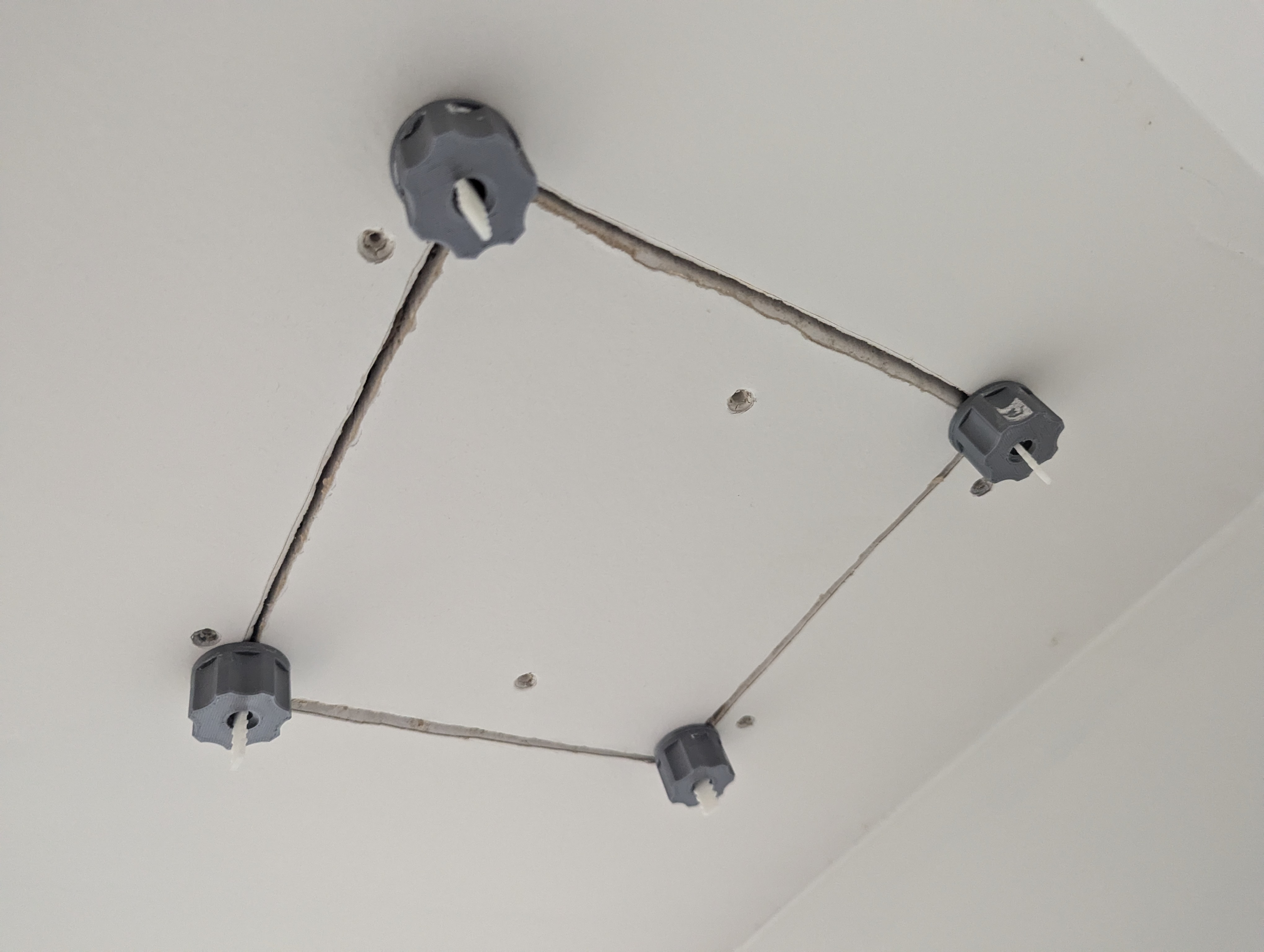 Level drywall repair with break away screws