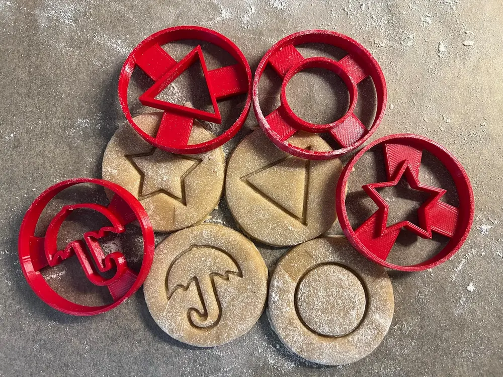 Squid game cookie cutters
