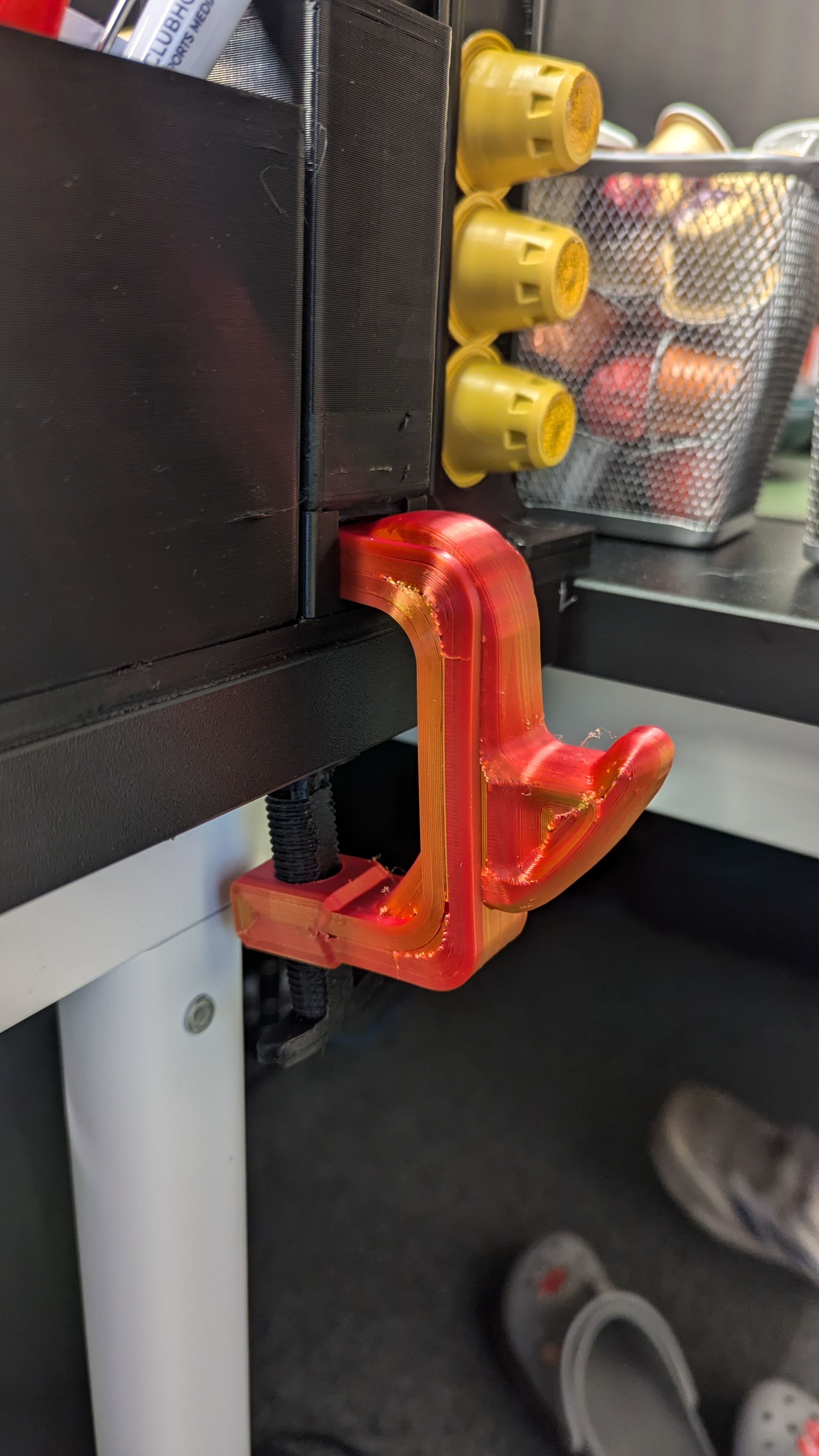 Gridfinity Desk Clamp with Bag Hook - photo 3