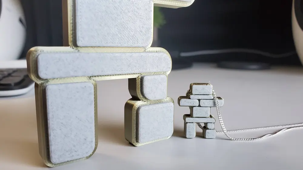 Inukshuk Figurine + Pendant (Multi-Material Looks Good) - photo 2