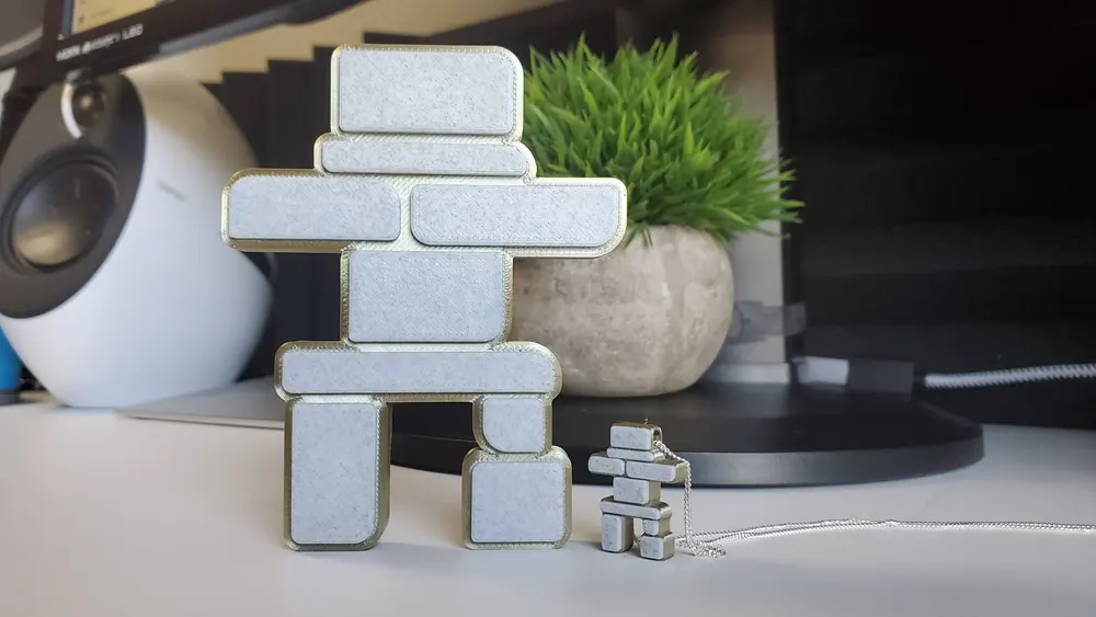 Inukshuk Figurine + Pendant (Multi-Material Looks Good)
