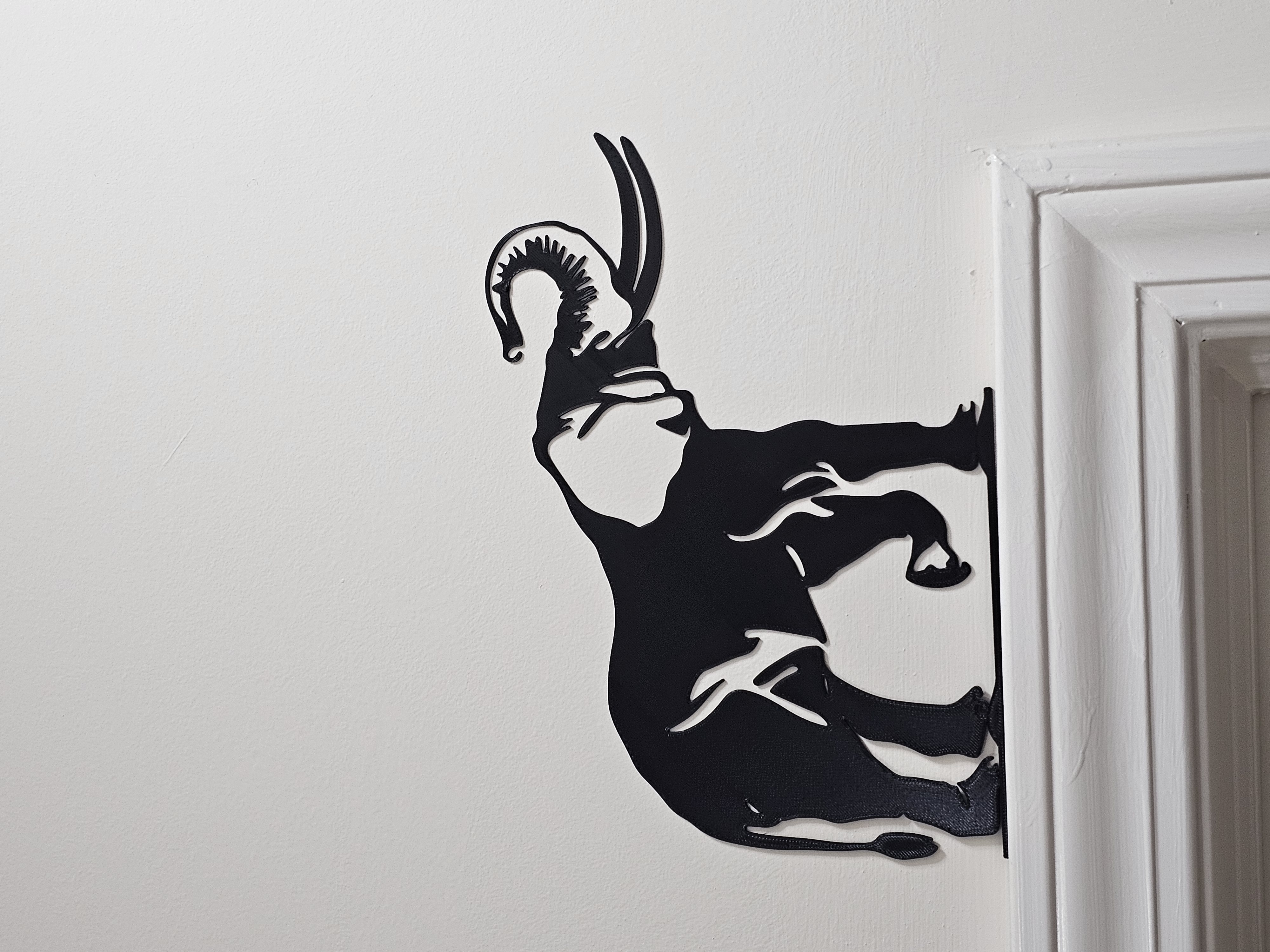 Elephant door frame art