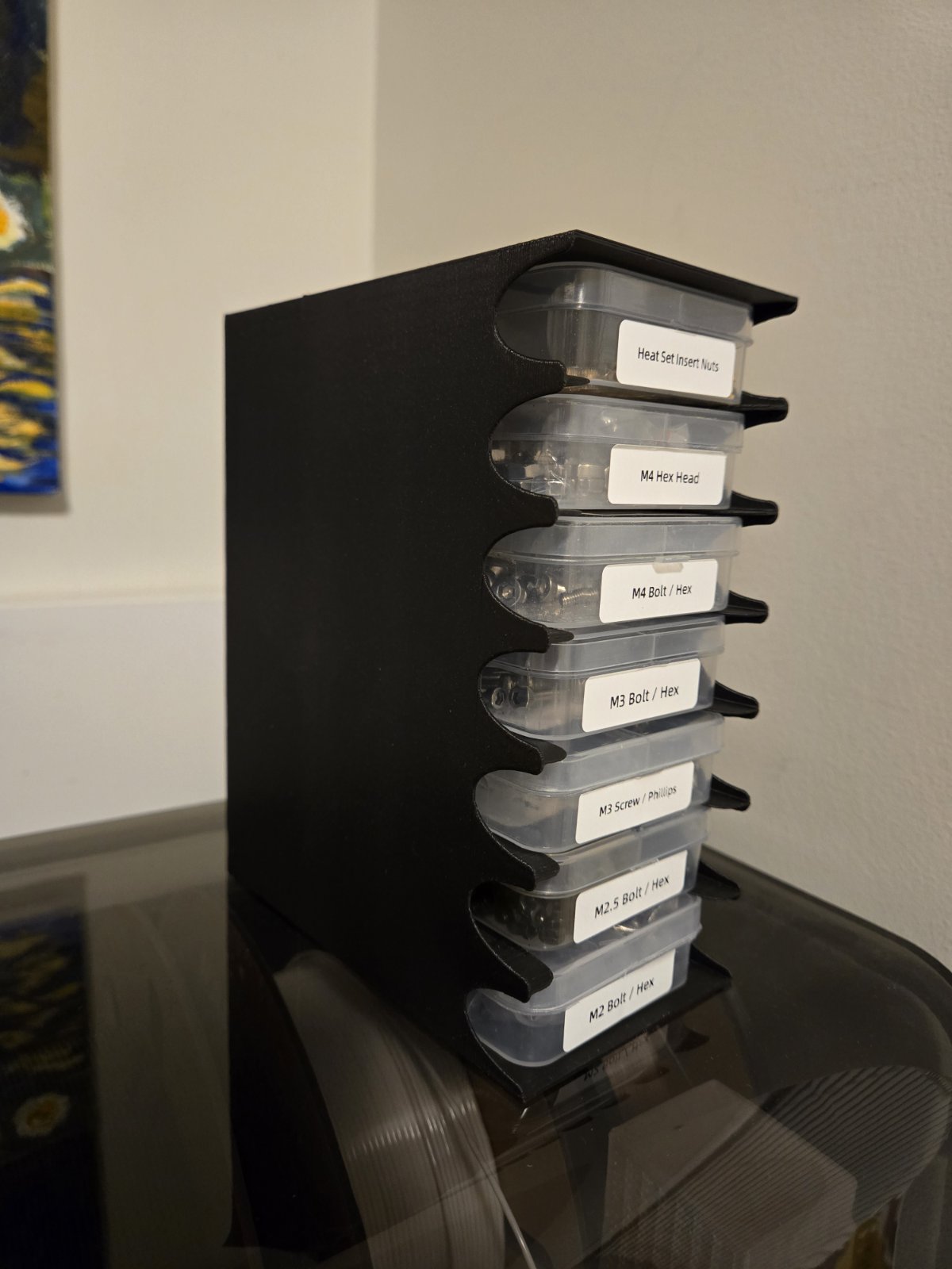 Storage Shelf for Bolt/Screw and Small Part Containers