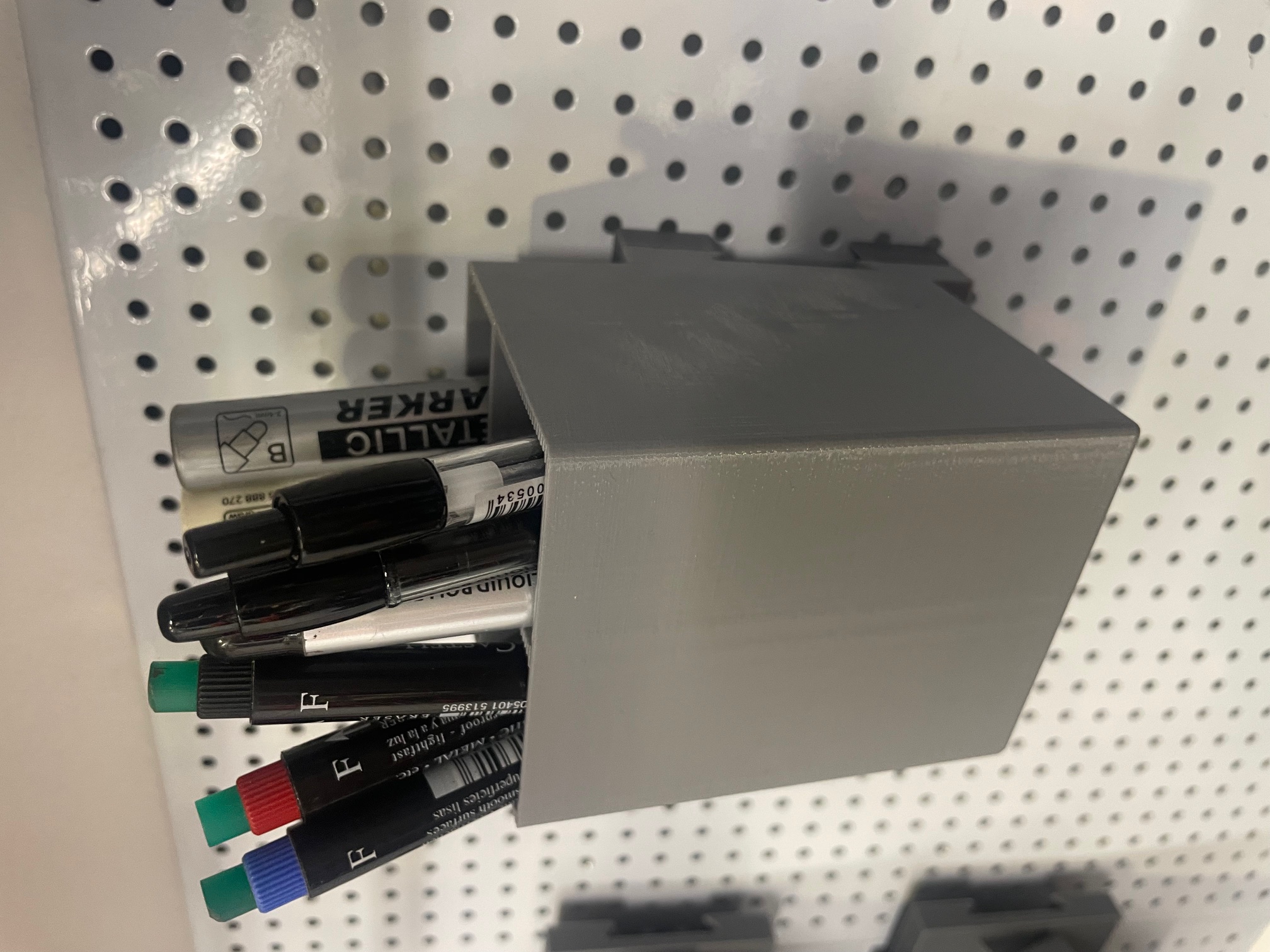 peg board pencil/tool holder
