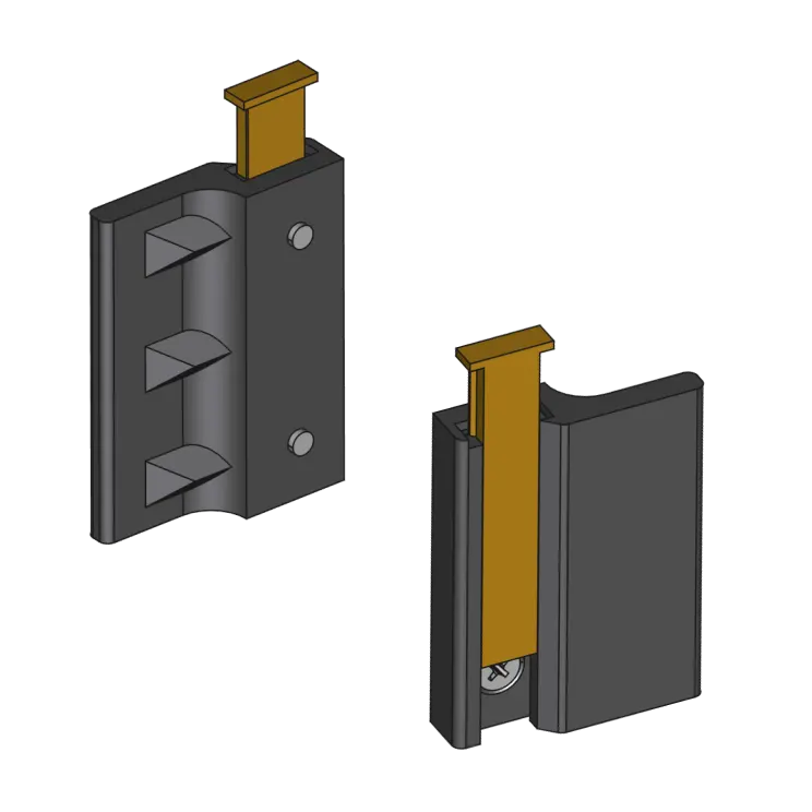 Balcony door handle with cover (unbreakable!) - photo 2