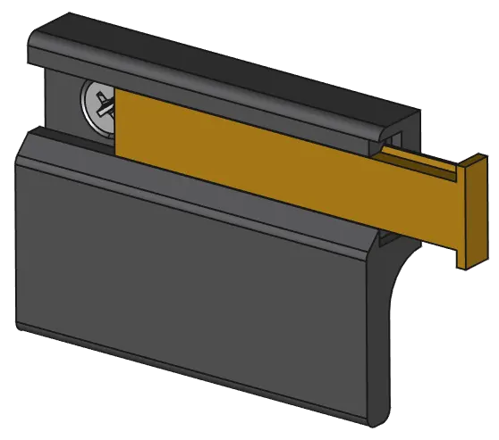 Balcony door handle with cover (unbreakable!) - photo 3