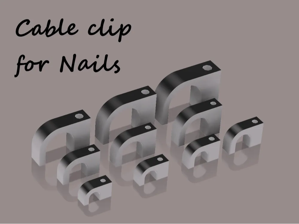 Cable clip for Nails