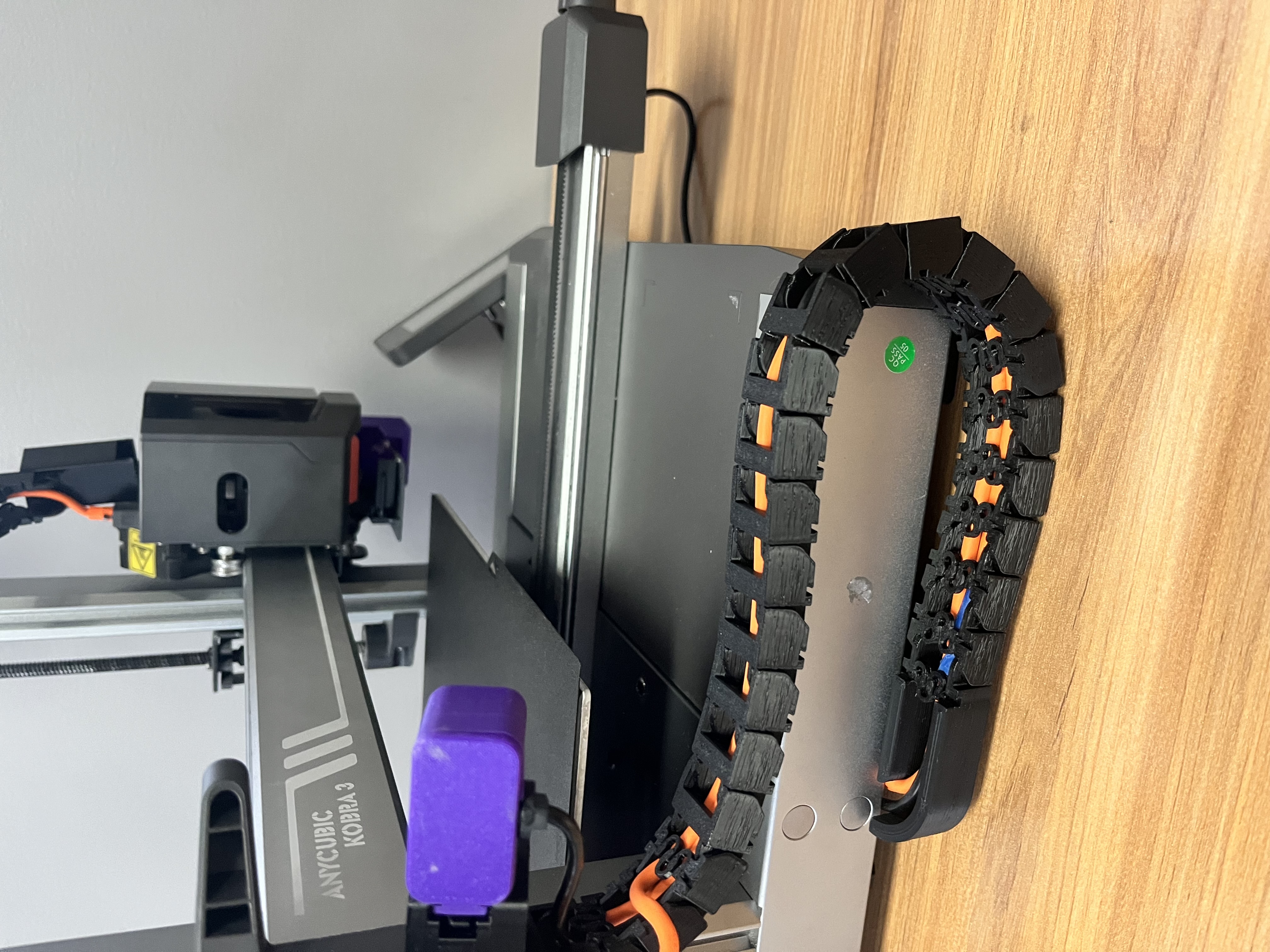 Anycubic Kobra 3 Side Cable Chain for Stock Camera Mount - photo 2