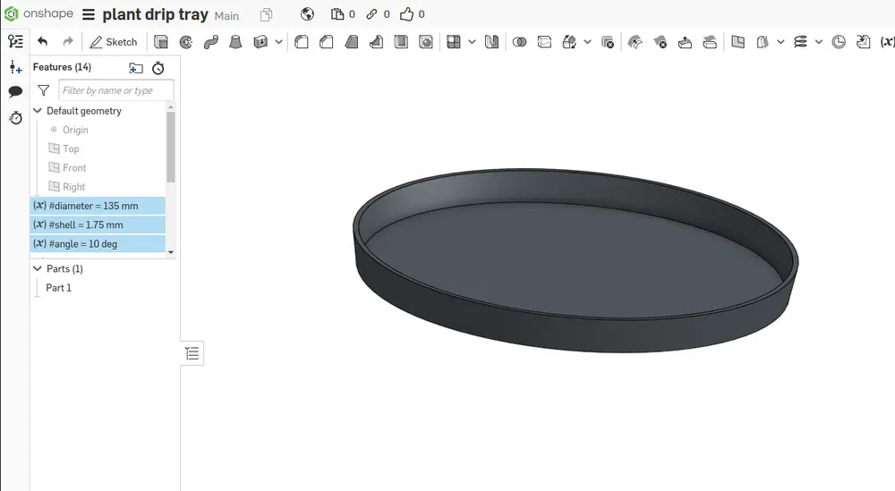 plant drip tray, customizable - photo 2