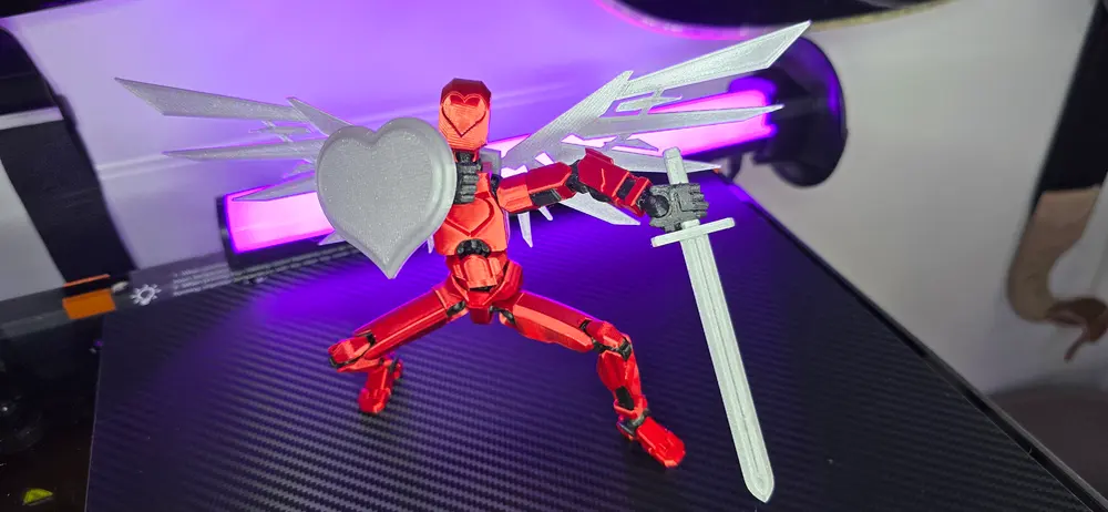DUMMY 13 - VALENTINES HEART WARRIOR FIGURINE - photo 2