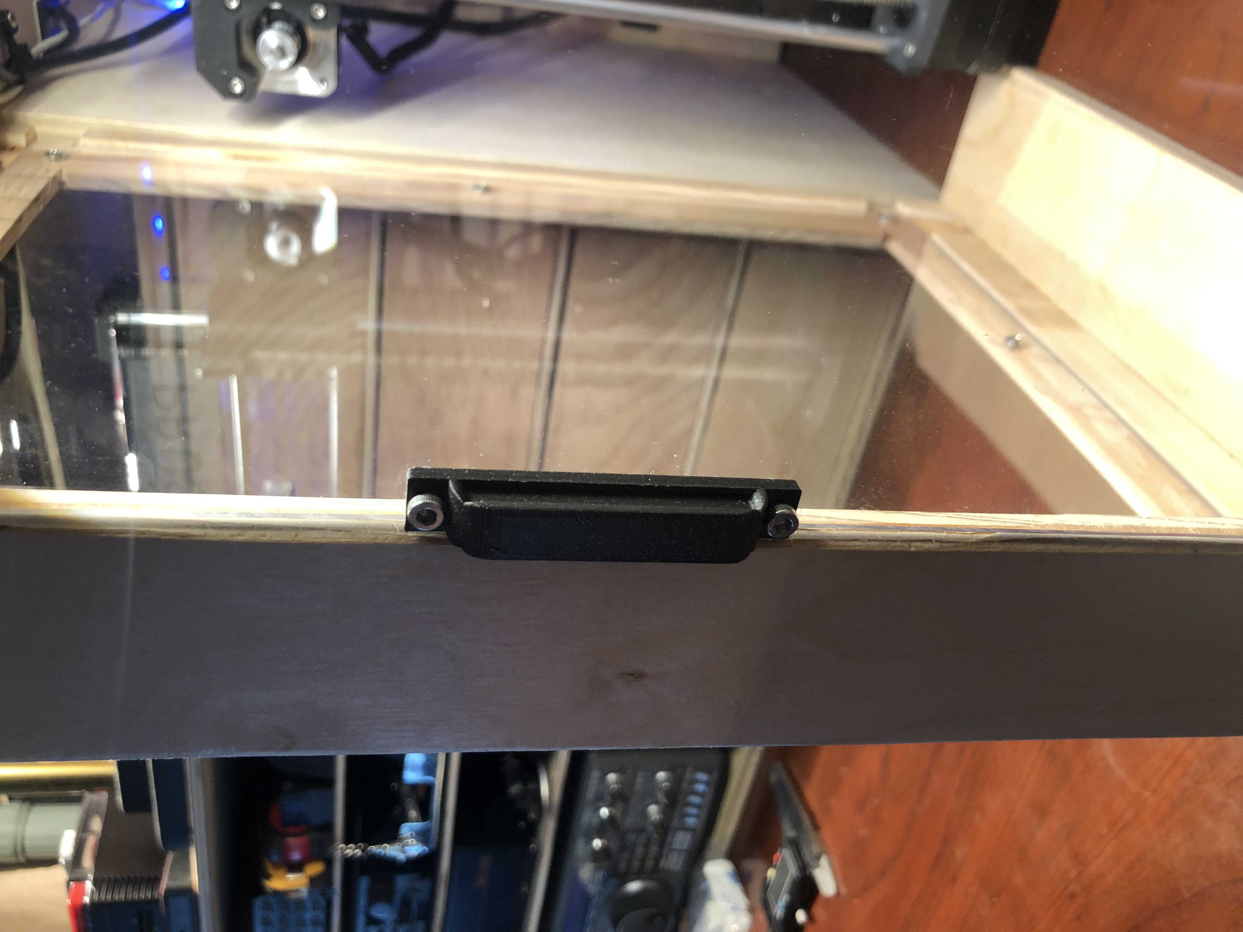Handle for acrylic door