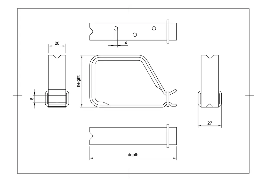Cable Organizer / Routing Hook - Various Sizes - photo 3