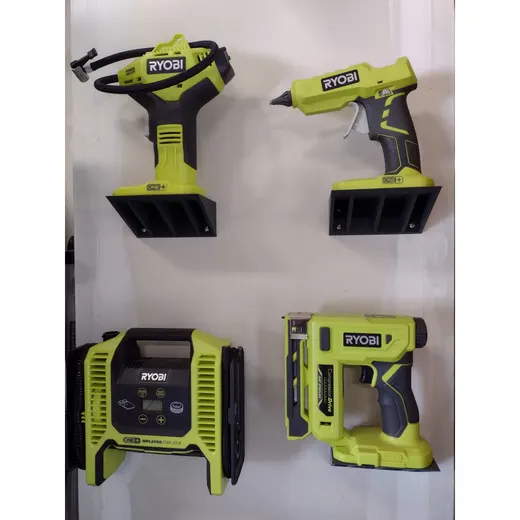 Tool shelf compatible with Ryobi 18v