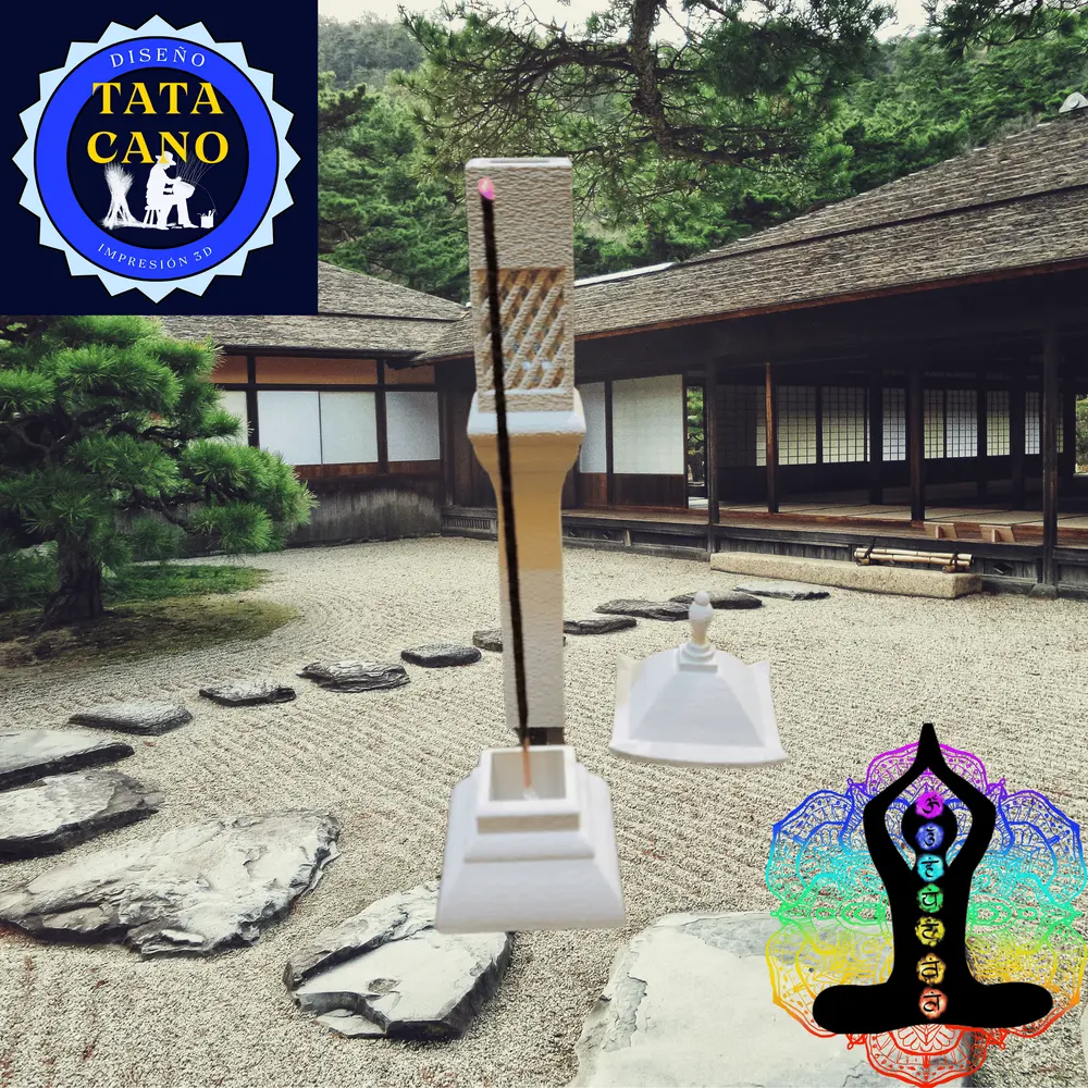 Porta Sahumerios Lámpara de Jardín Japonesa - Incense Holder Japanese Garden Lamp - photo 4