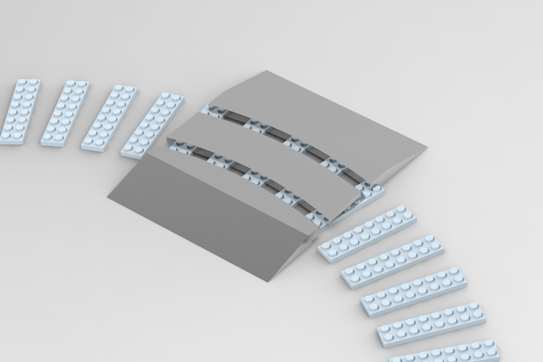 Railroad crossing for curved track - toy train - photo 2