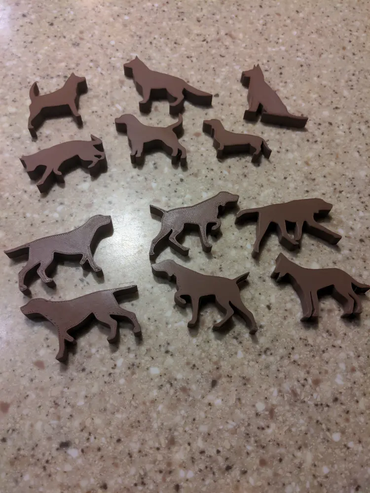 Dog Silhouettes (Meeple for Dog Lover Board Game) - photo 4