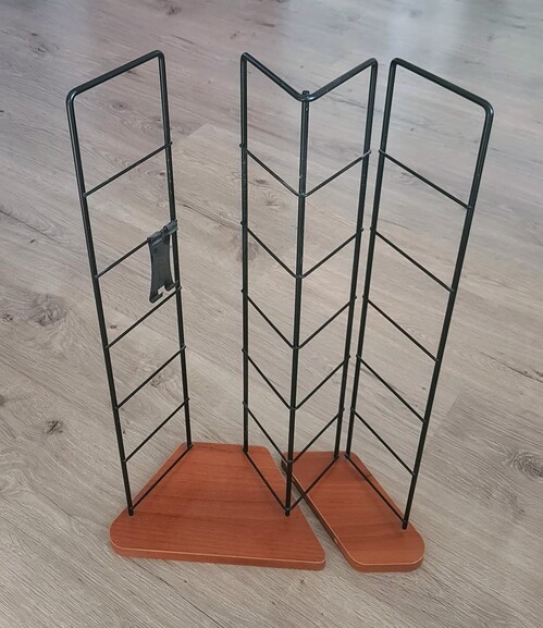 Repurpose CD or DVD wire rack as a wall shelf with 3D printed wall mount - photo 2