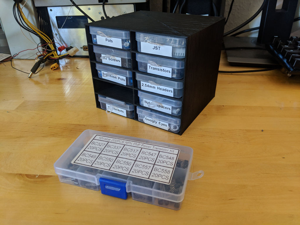 Small Parts Storage Shelf