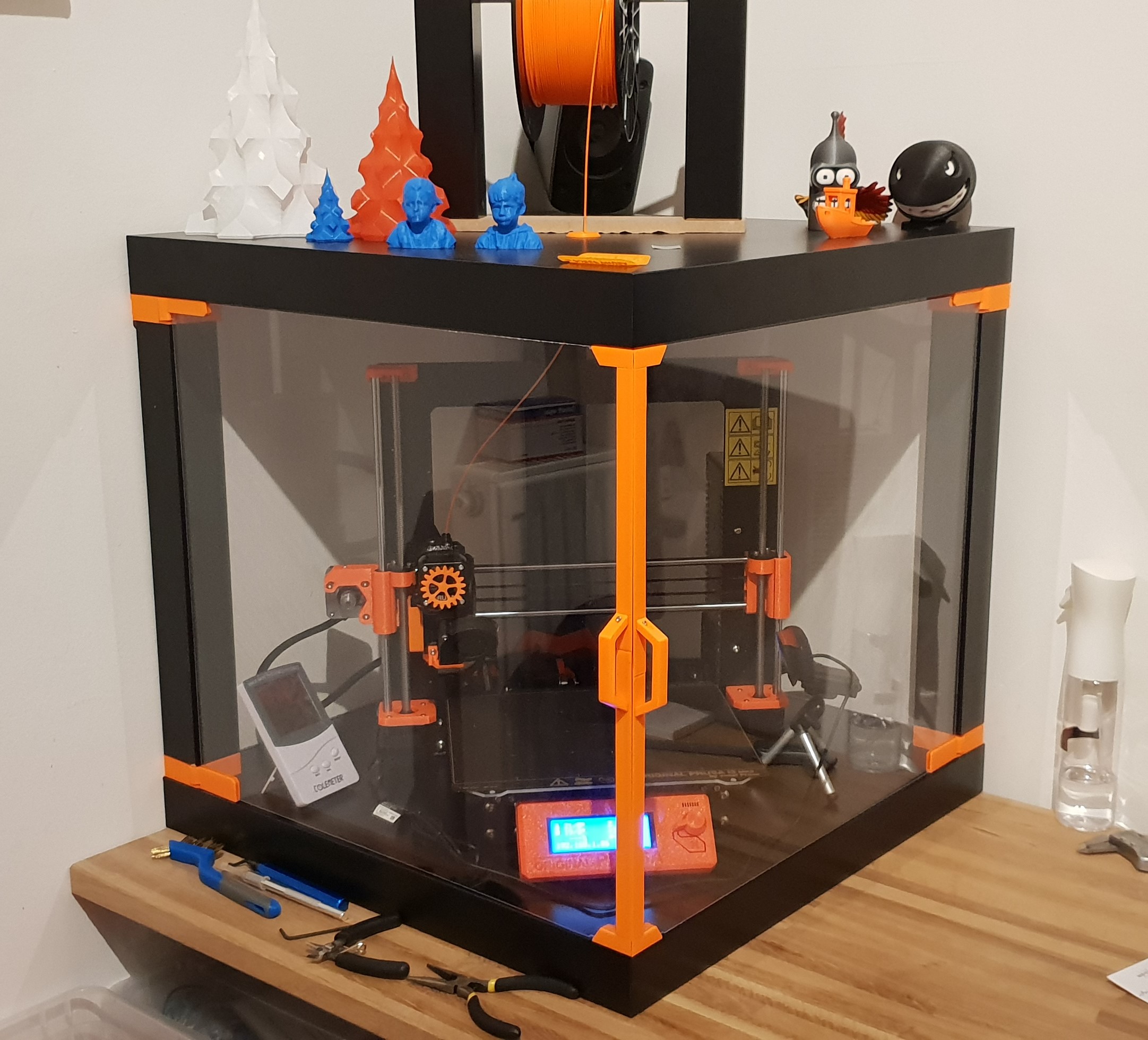 Prusa i3 MK3 Corner ENCLOSURE - Ikea LACK table