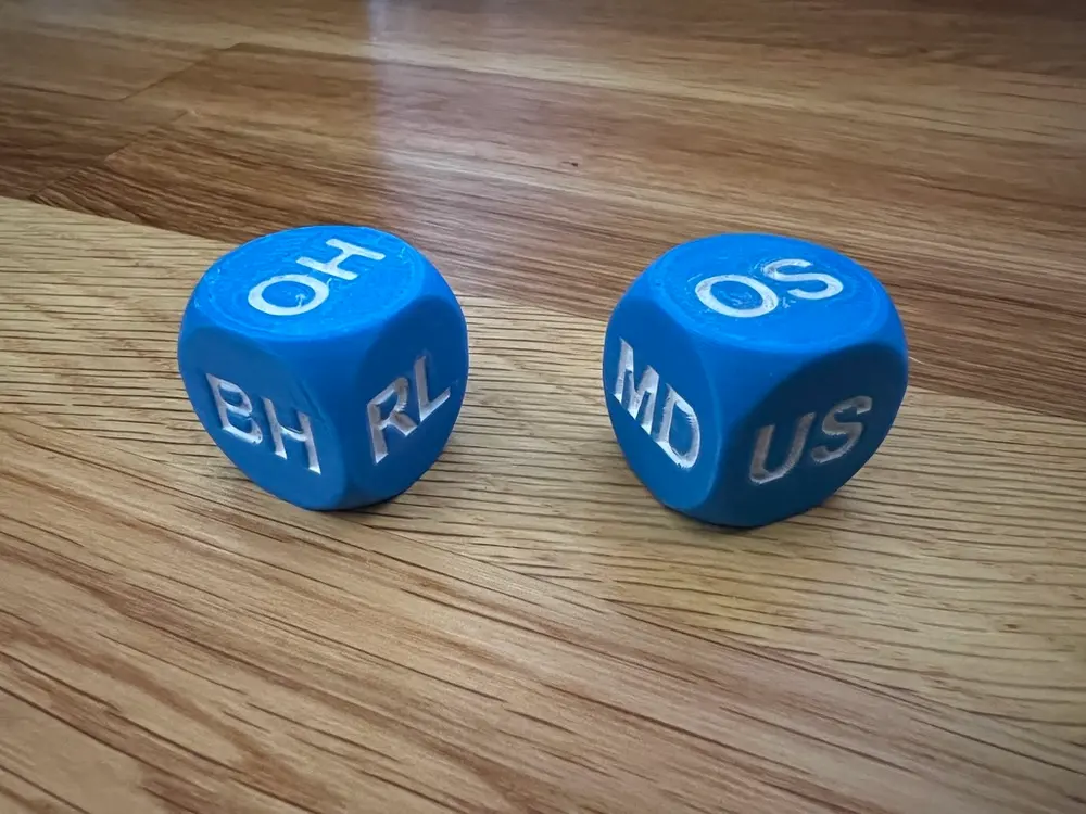 Disc Golf Dice