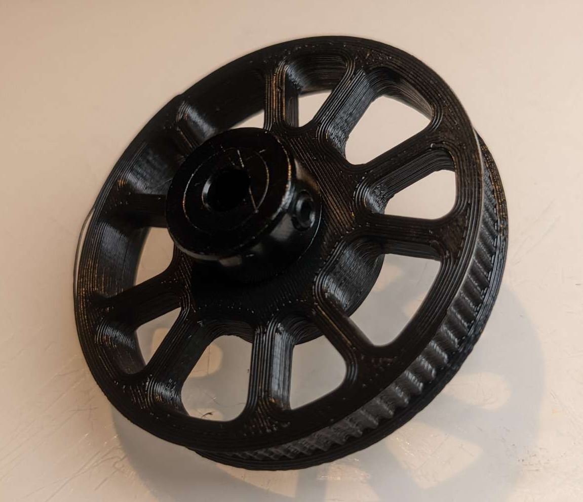Timing Belt Pulley GT2 80t 6mm sleeve for 20t pulley - photo 2