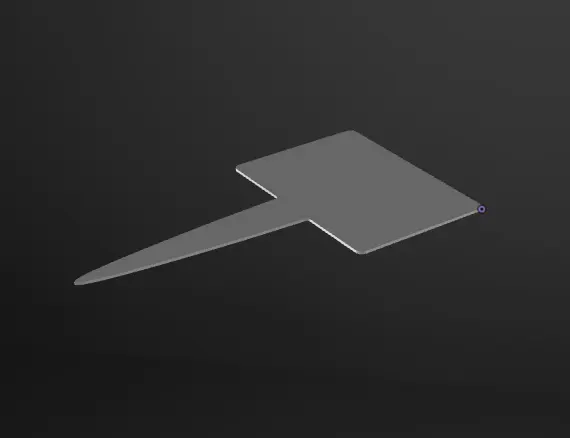 Garden Label 6x4cm - single stake