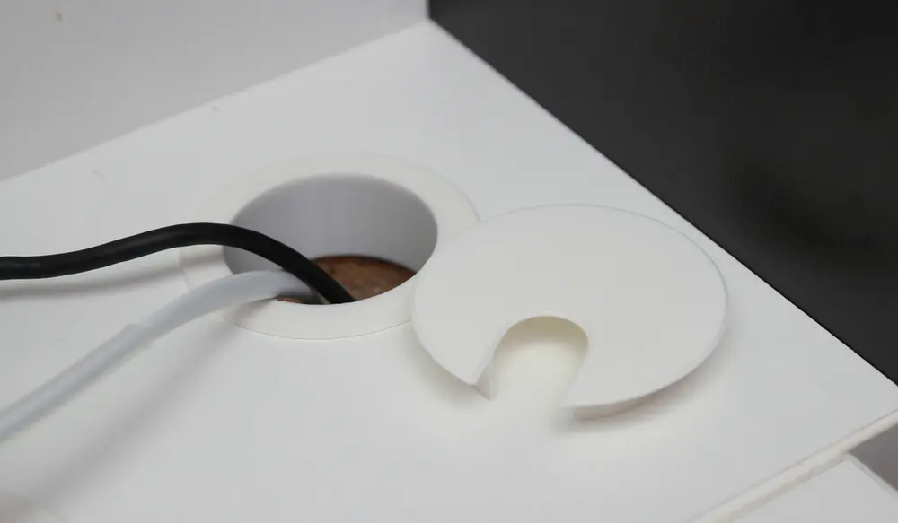Desk cable grommet