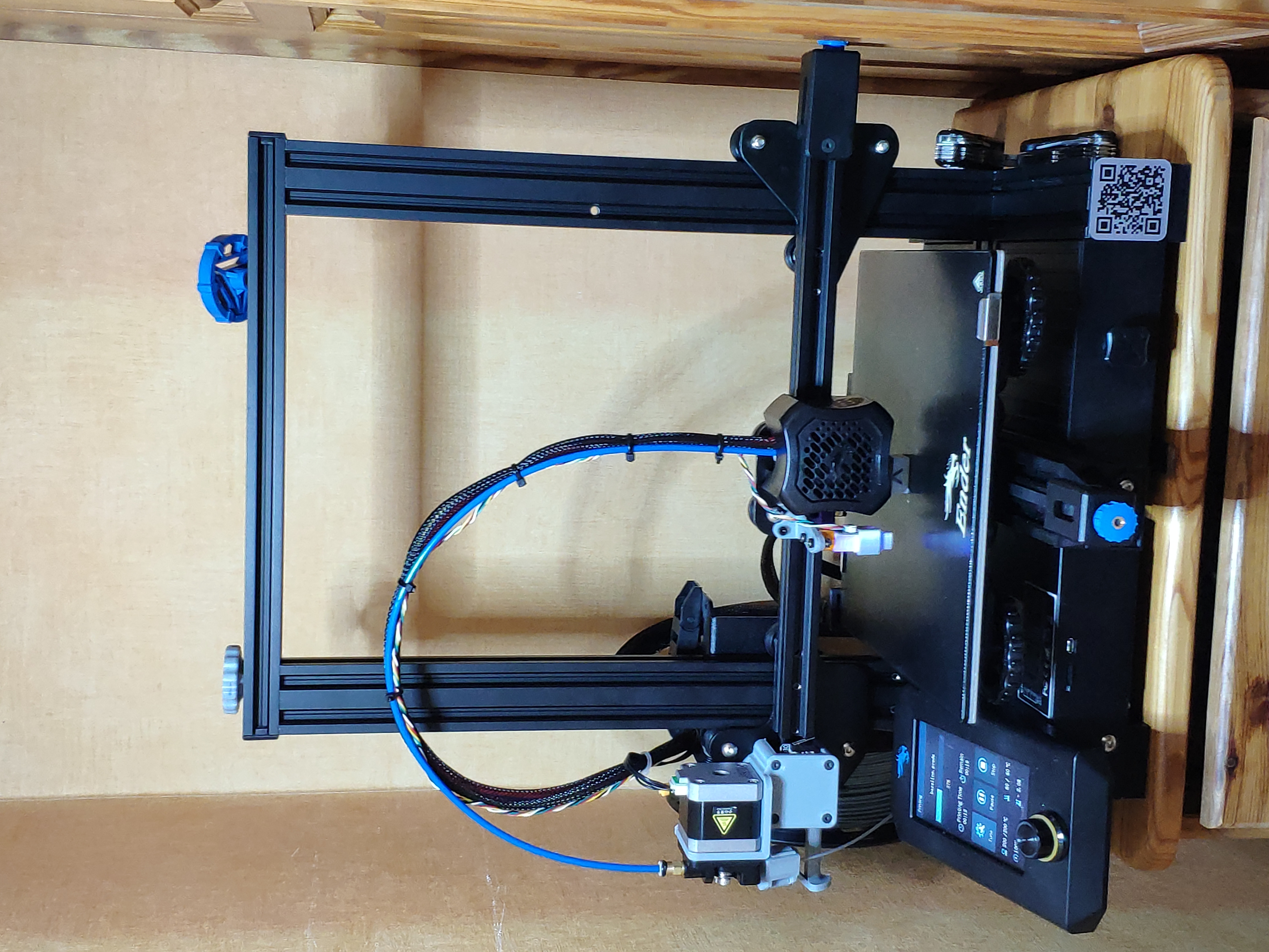 Ender 3 V2 adjustable left side screen mount