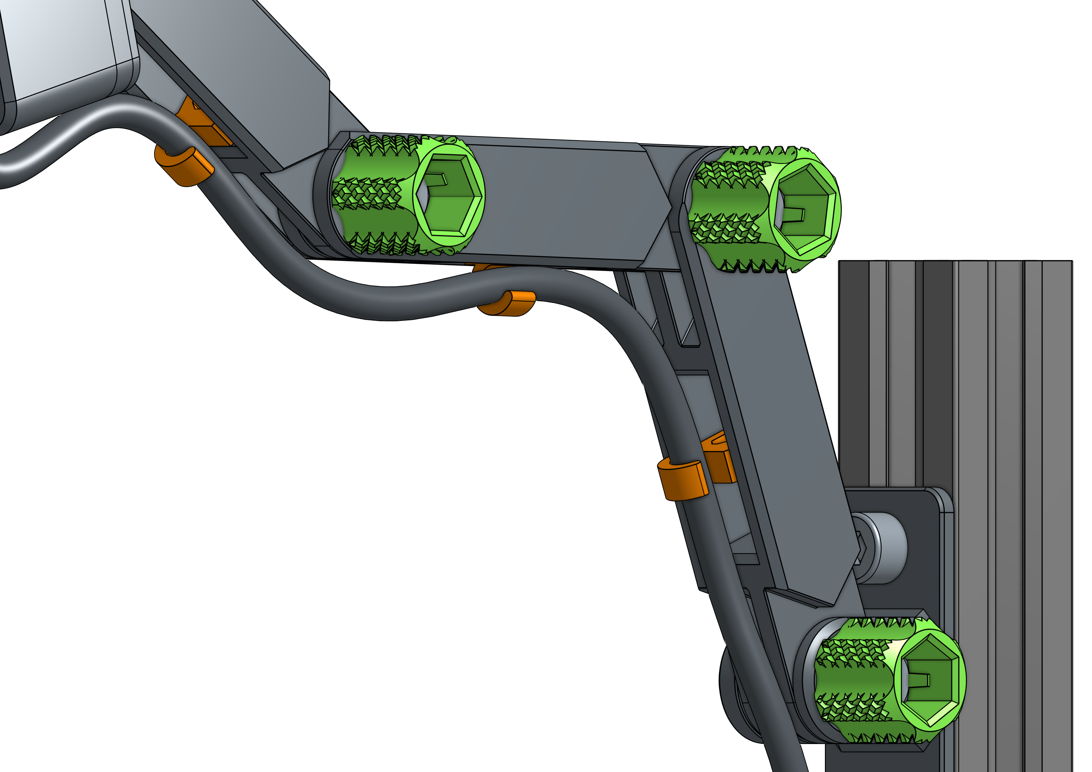 Cable Clips for Modular Mounting System Arms - Customizable