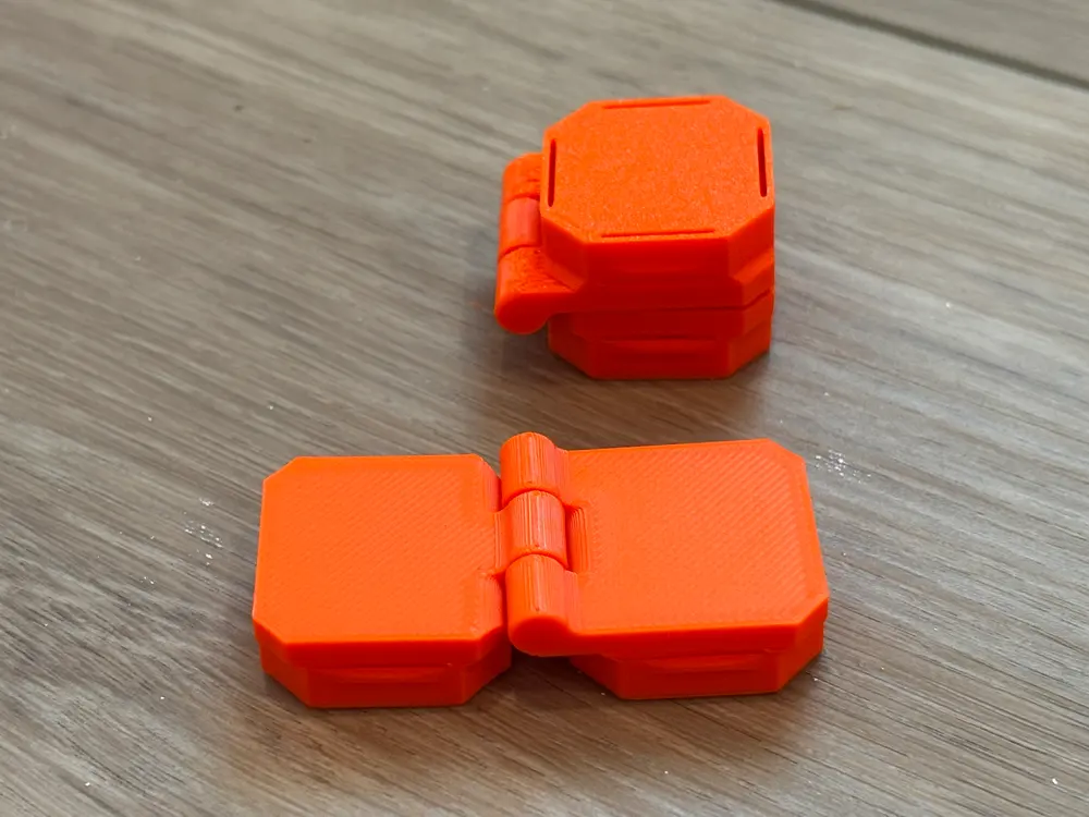 openGrid Print In Place Hinge Snaps