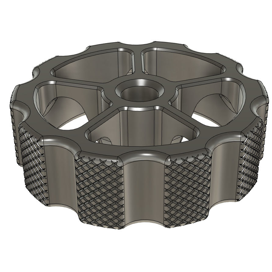 Ender 3 Knurled Extruder Knob (Parametric Fusion 360)