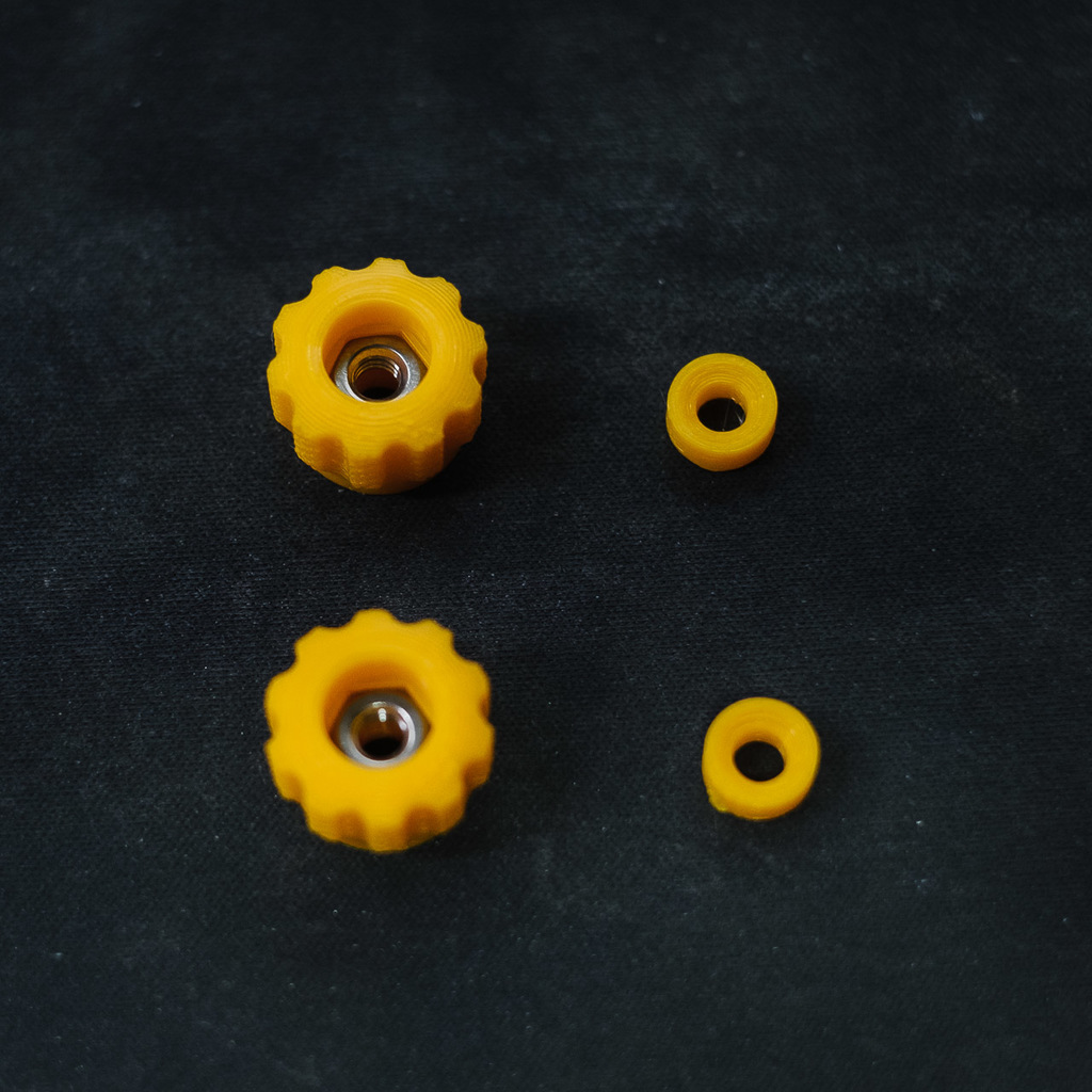 Knurled Ender 3 V2 Belt Tensioner Knob (Parametric Fusion 360) - photo 4