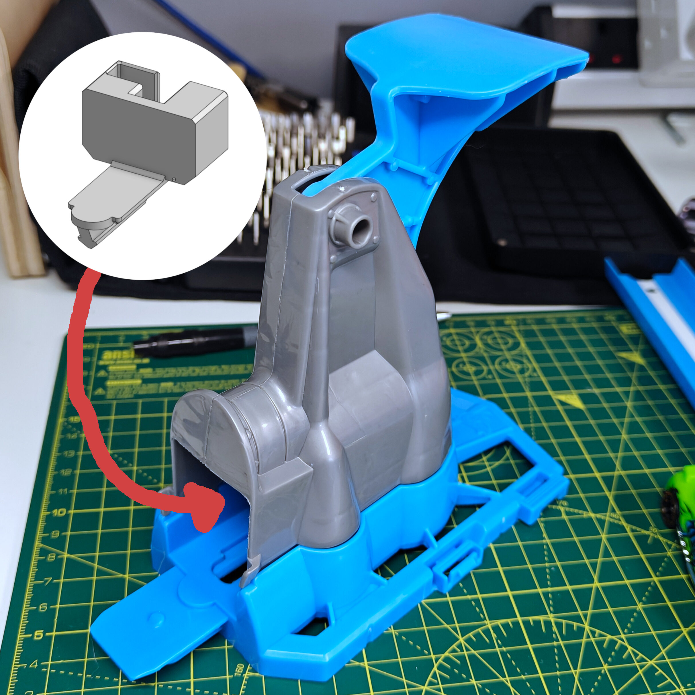 Replacement Internal Pusher Part for Hot Wheels Slam Launcher
