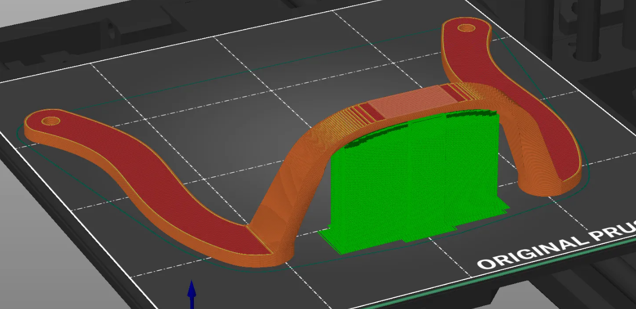 Poignée pour plateau sans nom - (EX: ENDER 3, ENDER 3 V2...) / Handle for tray nameless  - (EX: ENDER 3, ENDER 3 V2...) - photo 2