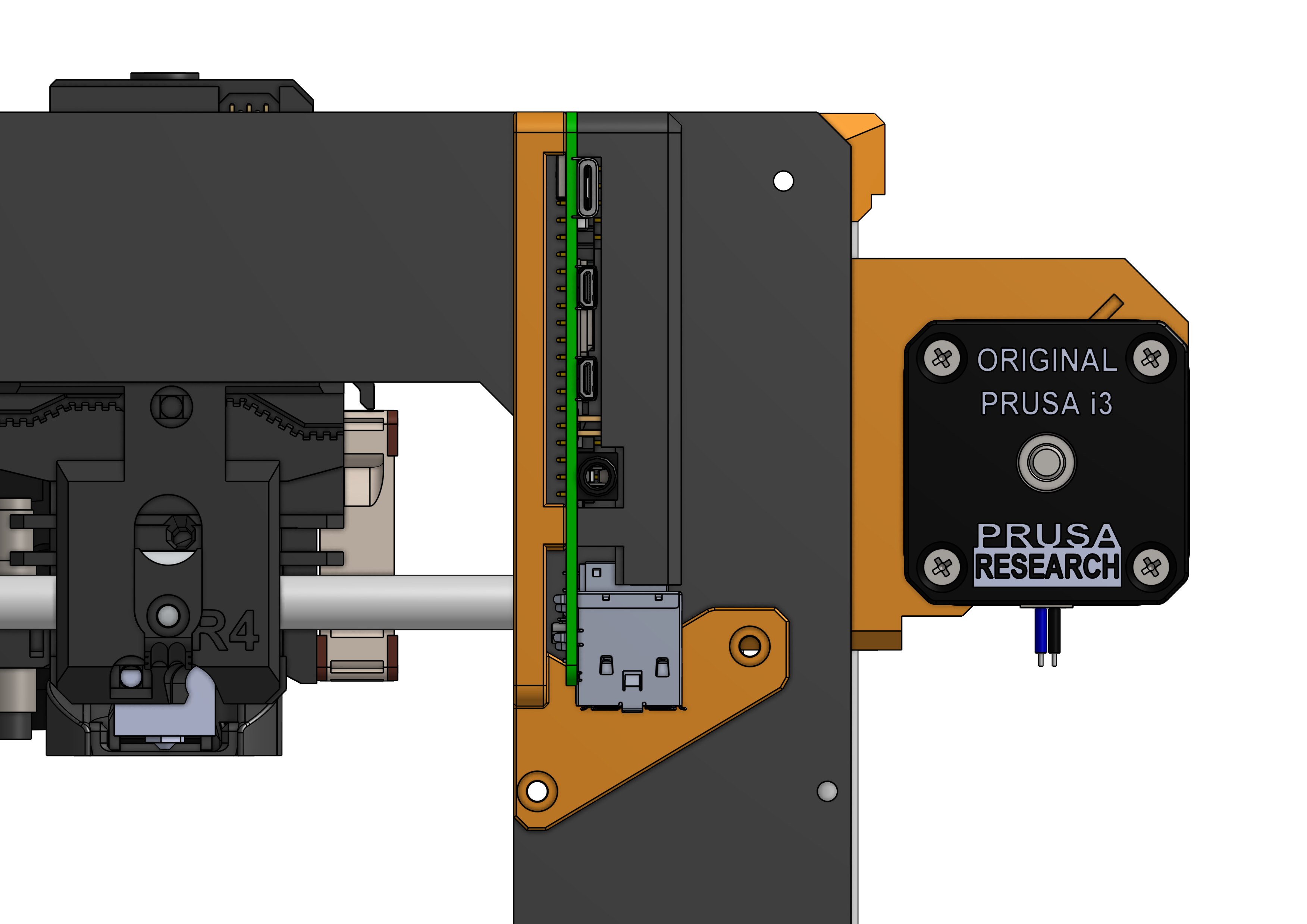 Armor Case Raspberry Pi Mount for Original Prusa MK3S+ Frame - photo 4