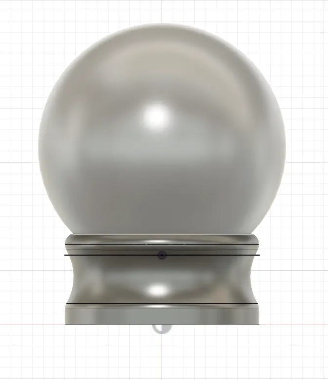Elegant Modern Lamp Shade Finial - Replacement Part (Parametric Base)