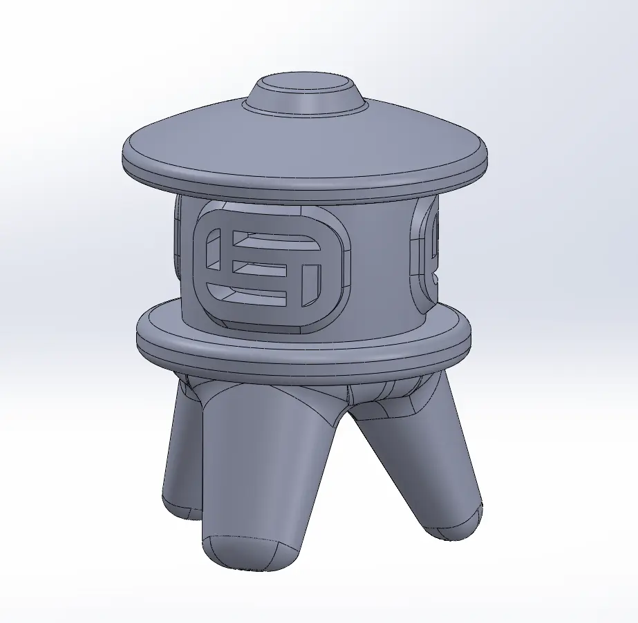 flat top rounded garden pagoda lantern - photo 2