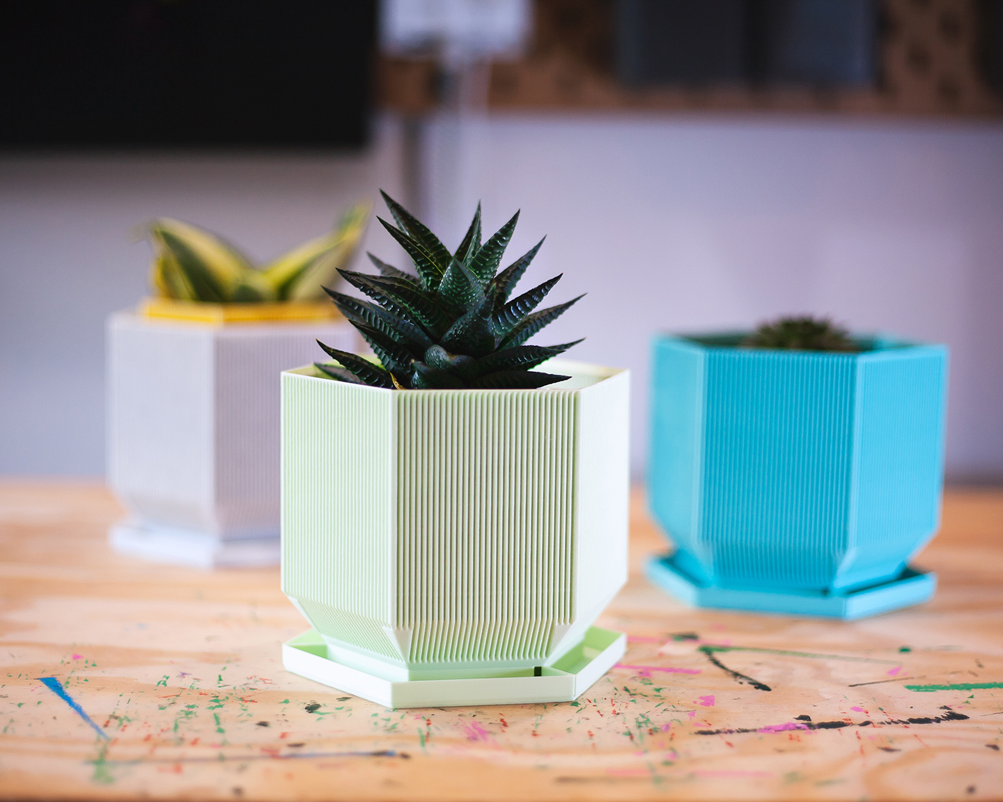 hexagonal planter v2 (vase mode) - photo 4