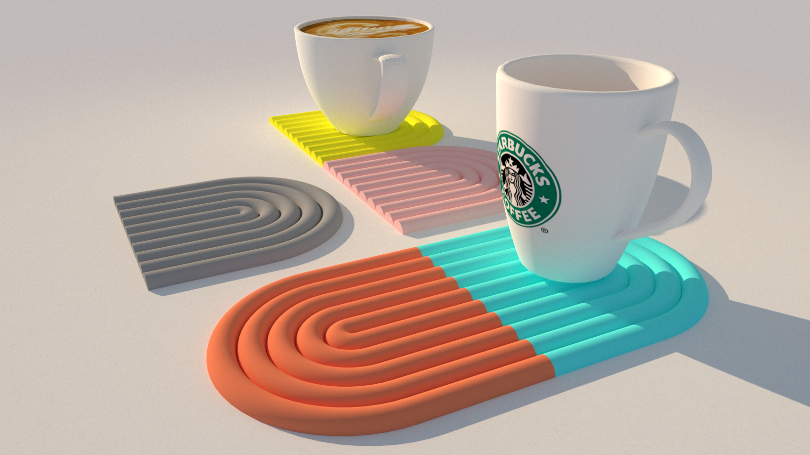Coaster - semicircle (minimalistic) - photo 3