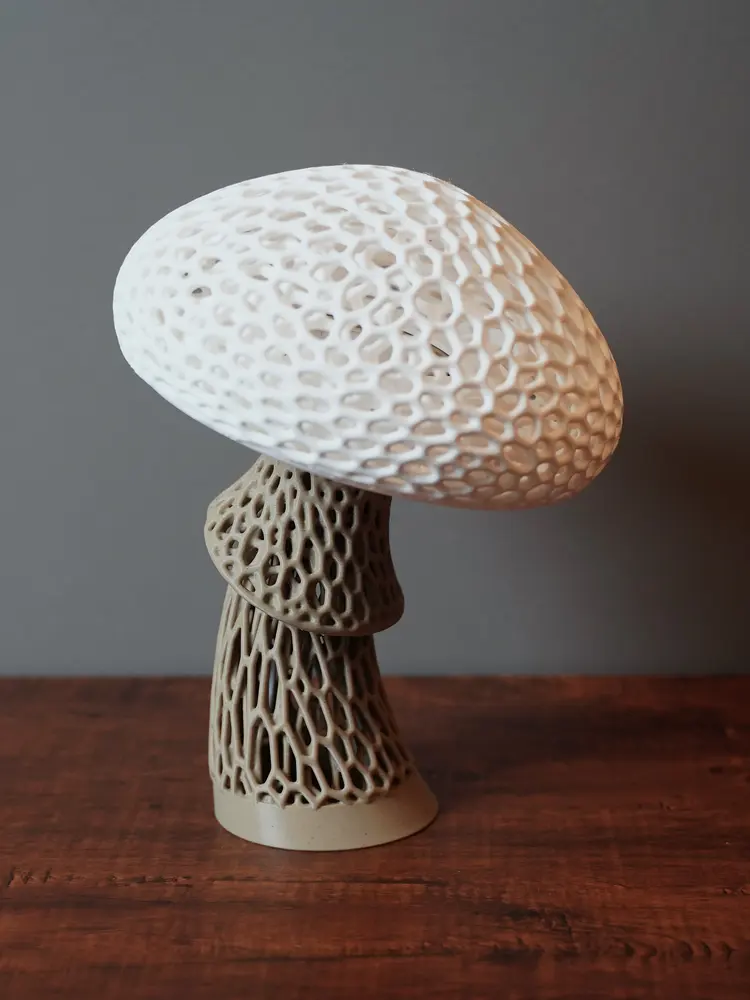 Voronoi Mushroom Lamp - photo 2