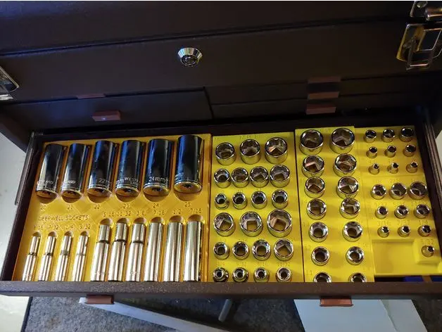 Modular Toolbox Socket Organizer