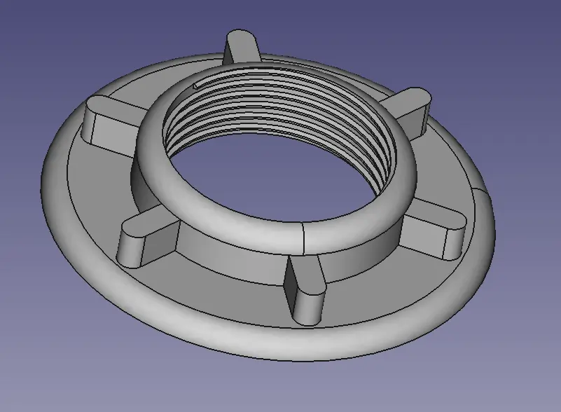 E27 lamp fixture 40mm nut