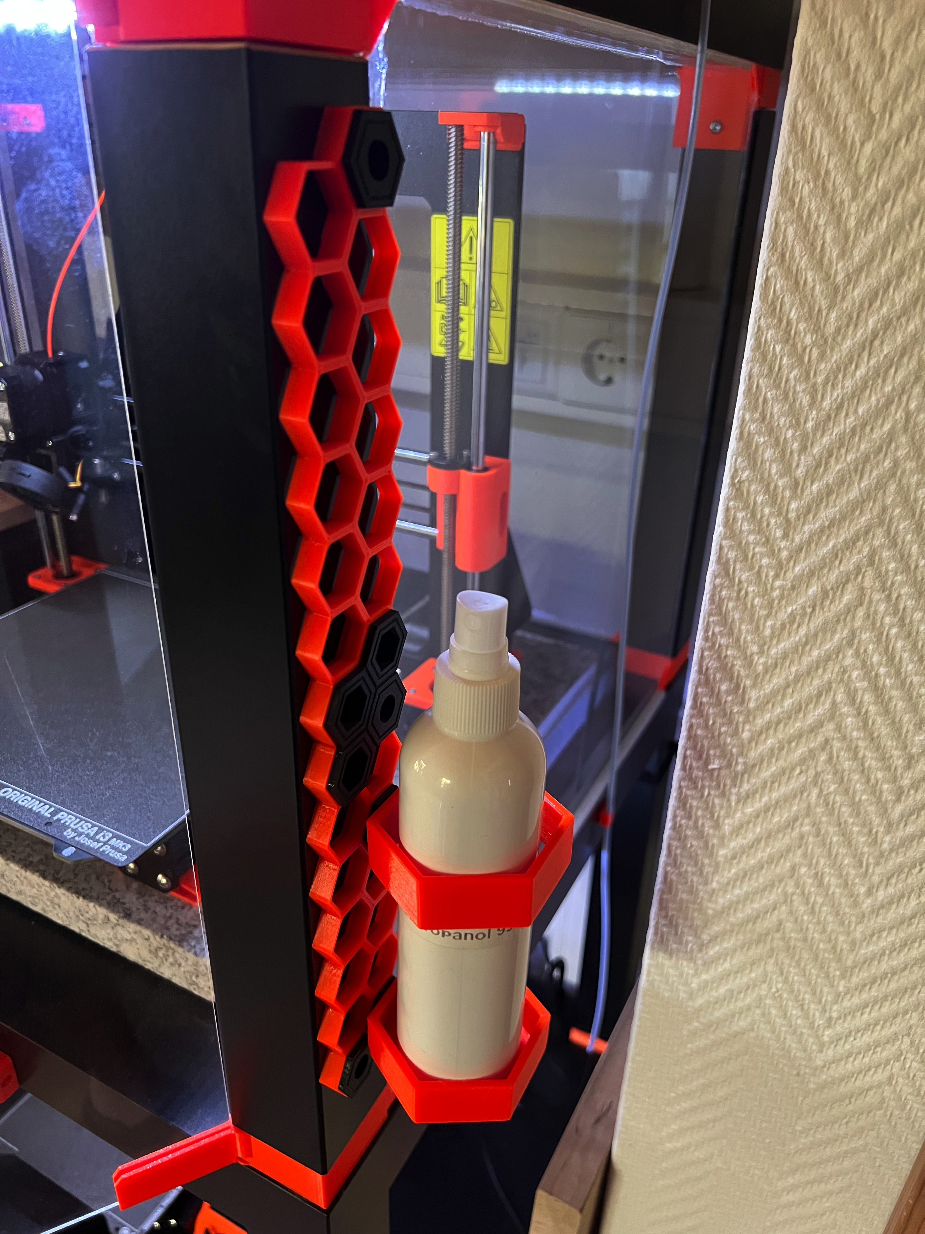Vertical honeycomb storage for Ikea Lack enclosure - photo 2